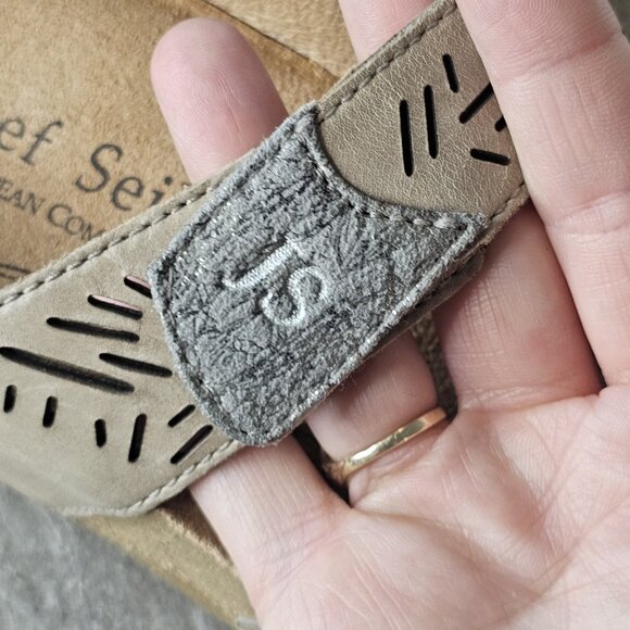 Josef Seibel Tonga Slide Sandal Women's Size US 11 Leather Comfort Shoes Beige - Picture 12 of 14